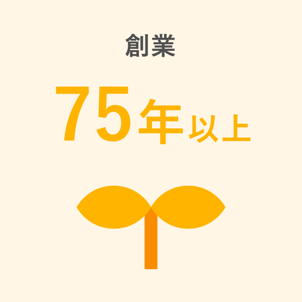 創業75年以上